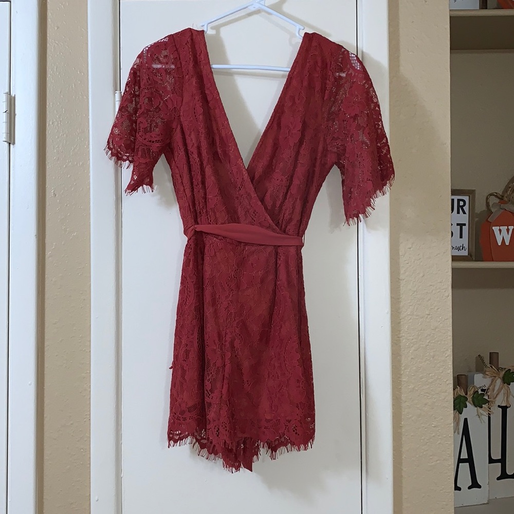 Maroon romper